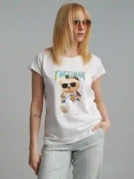 Resim VİCOLO KADIN T-SHIRT RD0366