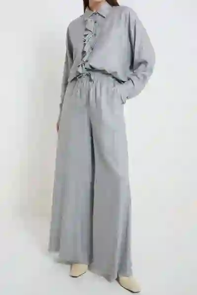 Resim VİCOLO SİMLİ KADIN GÖMLEK TS0087