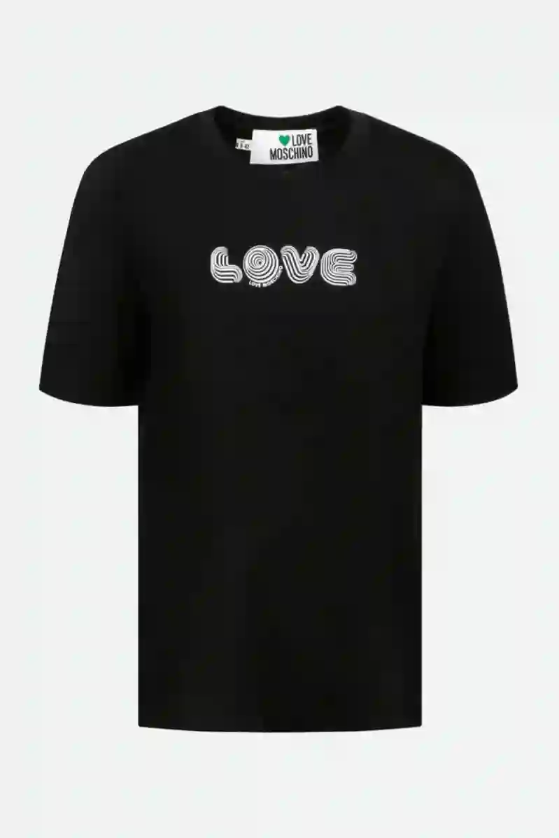Resim L.MOSCHINO KADIN T-SHIRT K. LOVE D.