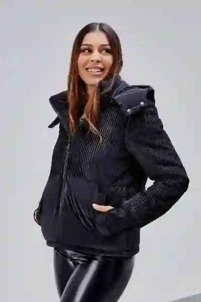 Resim SMILING LONDON KAPÜŞONLU KADIN MONT SLI5GB026187D